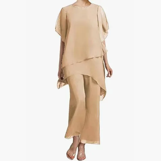 CloverBridal 2 Pieces Chiffon Vestidos De Fiesta Elegantes Para Mujer 2023 Plus Size Women Solid Color Loose Casual Gown WM9979
CloverBridal 2 Pieces Chiffon Vestidos De Fiesta Elegantes Para Mujer 2023 Plus Size Women Solid Color Loose Casual Gown WM9979