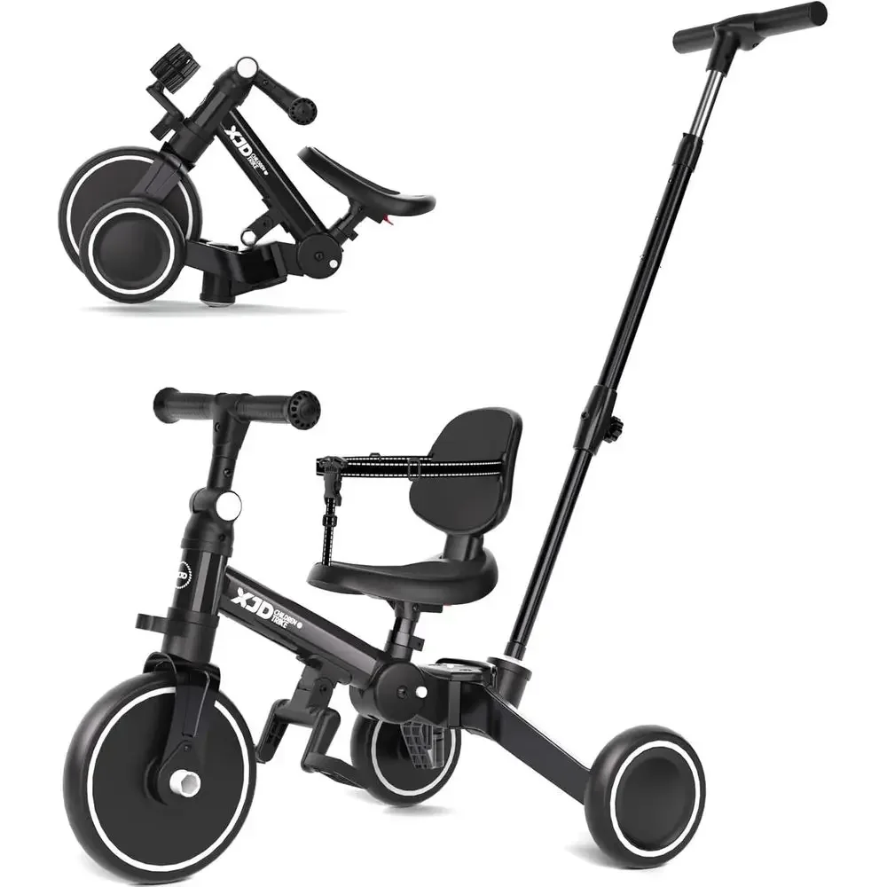 6-in-1 Toddler Tricycle for 1-4 Years with Parental Handle, Balance Bike, Removable Pedal, Backrest, Adjustable Seat - Ideal Fir
6-in-1 Toddler Tricycle for 1-4 Years with Parental Handle, Balance Bike, Removable Pedal, Backrest, Adjustable Seat - Ideal Fir