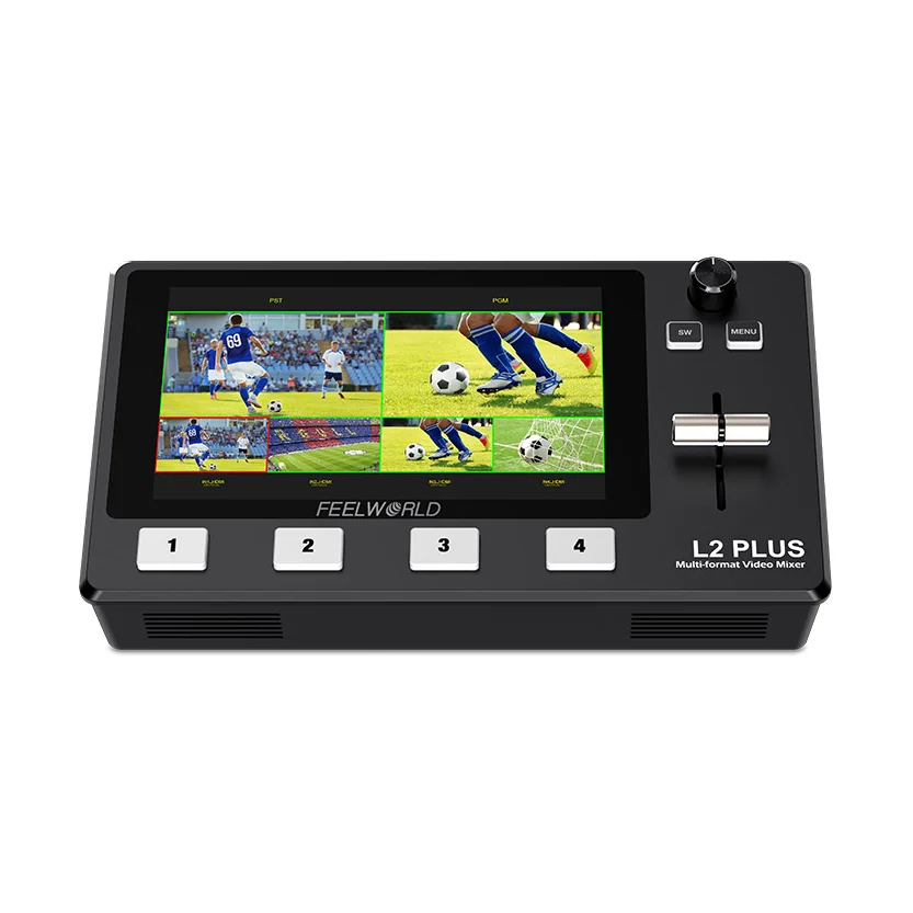 FEELWORLD L2 PLUS Многокамерный видеомикшер Hdmi с 5,5-дюймовым сенсорным ЖК-экраном PTZ-управление Chroma Key USB3.0 Прямая трансляция
FEELWORLD L2 PLUS Многокамерный видеомикшер Hdmi с 5,5-дюймовым сенсорным ЖК-экраном PTZ-управление Chroma Key USB3.0 Прямая трансляция