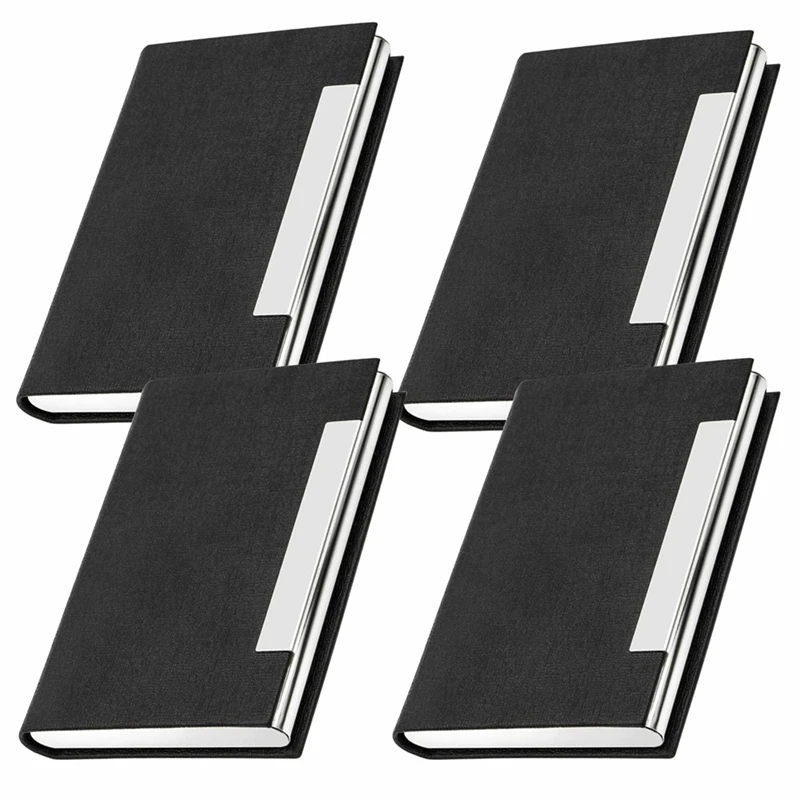 Professional Business Card Holder For Women/Men 4Pcs, PU Leather Metal Credit Card Holder, RFID Blocking Card Holder
Professional Business Card Holder For Women/Men 4Pcs, PU Leather Metal Credit Card Holder, RFID Blocking Card Holder