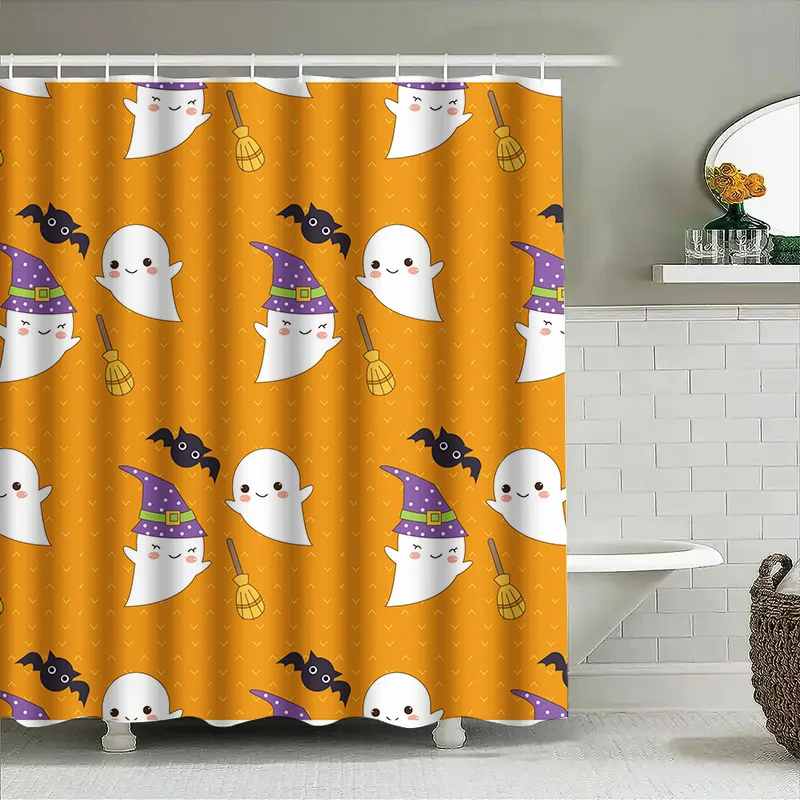 1 шт., милая занавеска для душа на Хэллоуин, забавные призраки с метлой для ванной комнаты, детский декор для комнаты для девочек
1 шт., милая занавеска для душа на Хэллоуин, забавные призраки с метлой для ванной комнаты, детский декор для комнаты для девочек