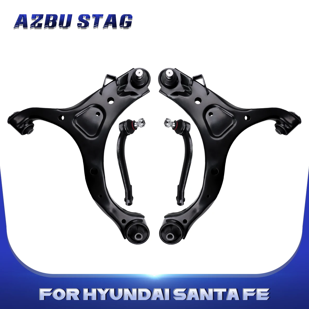 AzbuStag 4Pcs Front Lower Control Arm Tie Rod Suspension Kit for HYUNDAI SANTA FE KIA SORENTO 2007 2008 2009 2010 2011 2012 2013
AzbuStag 4Pcs Front Lower Control Arm Tie Rod Suspension Kit for HYUNDAI SANTA FE KIA SORENTO 2007 2008 2009 2010 2011 2012 2013