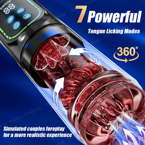 Automatic Telescopic Thrusting Male Masturbator Cup Sucking Vibrating Masturbation Vagina Pusssy Blowjob Adult Sex Toys for Men