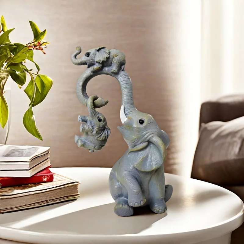Elephant Family Resin Statue Ornament Suitable for Home Desktop Decoration、Courtyard、Garden Decoration Ornaments 
Elephant Family Resin Statue Ornament Suitable for Home Desktop Decoration、Courtyard、Garden Decoration Ornaments