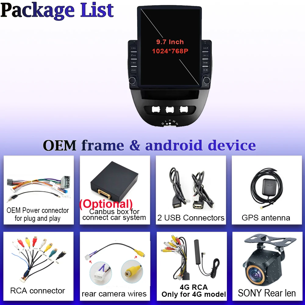 9.7-дюймовый автомобильный радиоприемник Android 16 для Peugeot 107 и Toyota Aygo 2005-2014, мультимедийный видеоплеер, навигация, GPS, экран, головное устройство
9.7-дюймовый автомобильный радиоприемник Android 16 для Peugeot 107 и Toyota Aygo 2005-2014, мультимедийный видеоплеер, навигация, GPS, экран, головное устройство