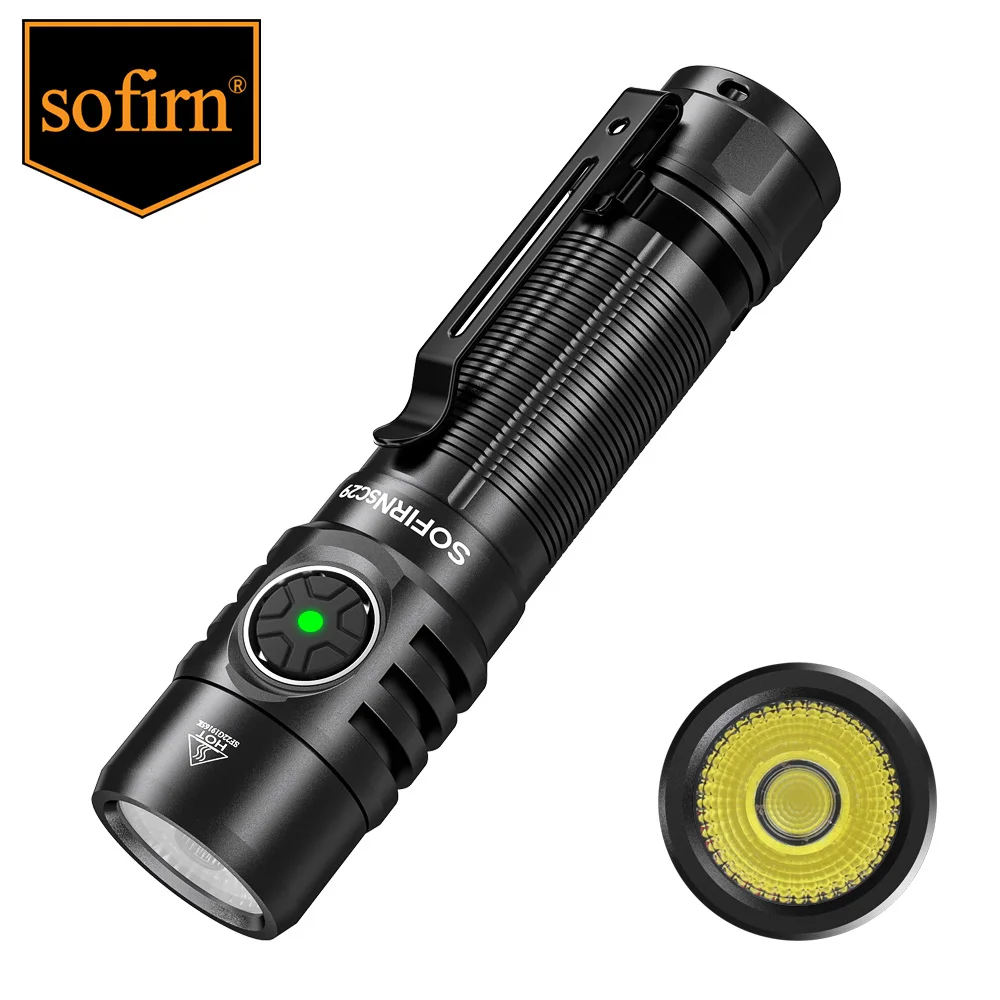Sofirn SC29 3000 Lumens EDC Flashlight Rechargeable XHP50B LED Powerful 21700 Torch Light Lantern IPX8 for Camping Fishing
Sofirn SC29 3000 Lumens EDC Flashlight Rechargeable XHP50B LED Powerful 21700 Torch Light Lantern IPX8 for Camping Fishing