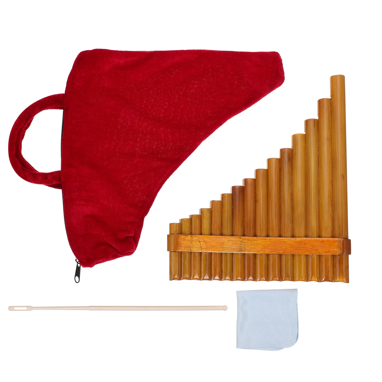 1Set Bamboo 15-Pipe Pan Flute Eco-Friendly Durable Beginner Panpipe Portable Musical Instrument with Bag Cleaning Tools
1Set Bamboo 15-Pipe Pan Flute Eco-Friendly Durable Beginner Panpipe Portable Musical Instrument with Bag Cleaning Tools