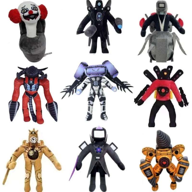 Newest Skibidi Toilet Clockman Titan TV Man Speakerman Plush Toys Horror Game Cartoon Stuffed Doll Kids Birthday Christmas Gifts
Newest Skibidi Toilet Clockman Titan TV Man Speakerman Plush Toys Horror Game Cartoon Stuffed Doll Kids Birthday Christmas Gifts