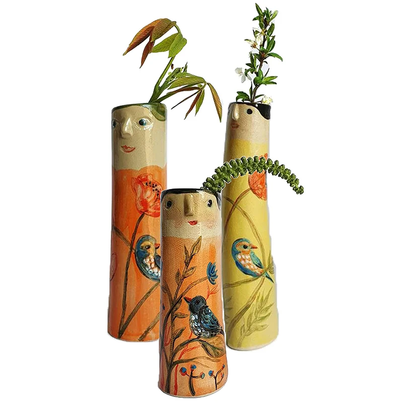 Resin Flower Vase Decoration Vase For Flowers Home Decor Living Room Table Desktop Bohemian Girls Face Cute Hand Painted Vases
Resin Flower Vase Decoration Vase For Flowers Home Decor Living Room Table Desktop Bohemian Girls Face Cute Hand Painted Vases