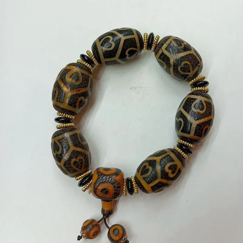 Nature Tibetan Dzi Bead Bangle Bracelets Mascot Energy Men Lucky Love Heart Pattern Hanging Churinga
Nature Tibetan Dzi Bead Bangle Bracelets Mascot Energy Men Lucky Love Heart Pattern Hanging Churinga