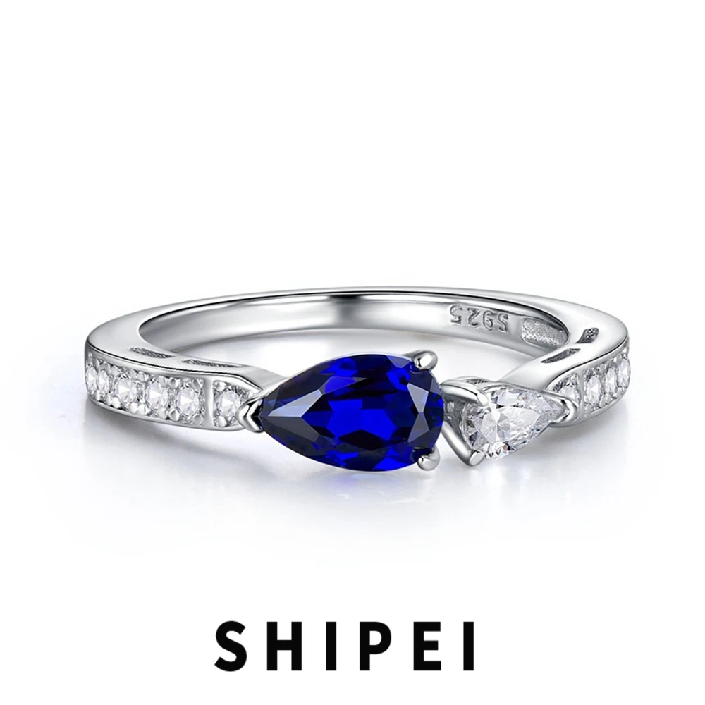SHIPEI Solid 925 Sterling Silver Pear Cut 5*8 MM Sapphire White Sapphire Fine Jewelry 18K Gold Plated Ring for Women Wholesale
SHIPEI Solid 925 Sterling Silver Pear Cut 5*8 MM Sapphire White Sapphire Fine Jewelry 18K Gold Plated Ring for Women Wholesale