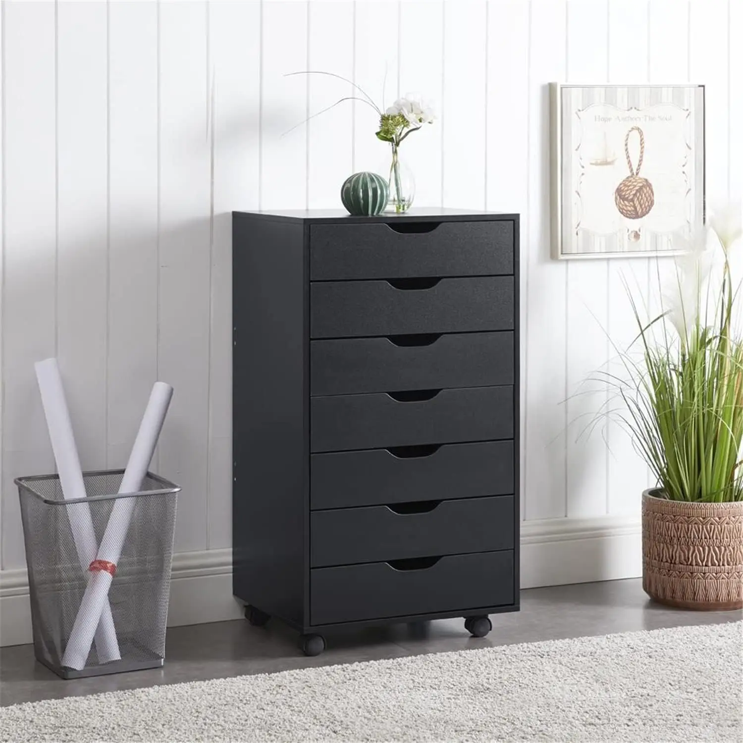7-Drawer Unit Craft Storage Cabinet Makeup Organization And Storage Drawers Black
7-Drawer Unit Craft Storage Cabinet Makeup Organization And Storage Drawers Black