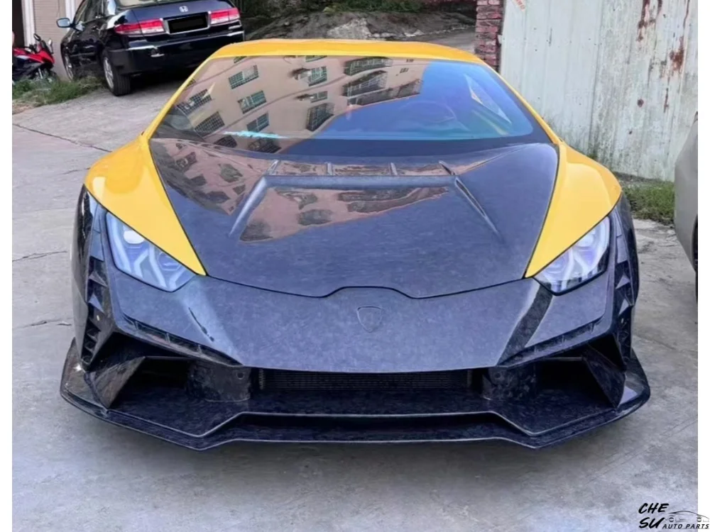 Upgraded Tecnica Style Dry Carbon Fiber Hood Body Kit for Lamborghini Huracan
Upgraded Tecnica Style Dry Carbon Fiber Hood Body Kit for Lamborghini Huracan