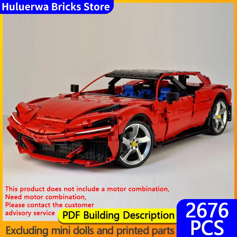 Модель скоростного гоночного автомобиля MOC, строительные кирпичи, Purosangue Hypercar, модульная технология, подарки, праздник, сборка, детские игрушки, костюм
Модель скоростного гоночного автомобиля MOC, строительные кирпичи, Purosangue Hypercar, модульная технология, подарки, праздник, сборка, детские игрушки, костюм