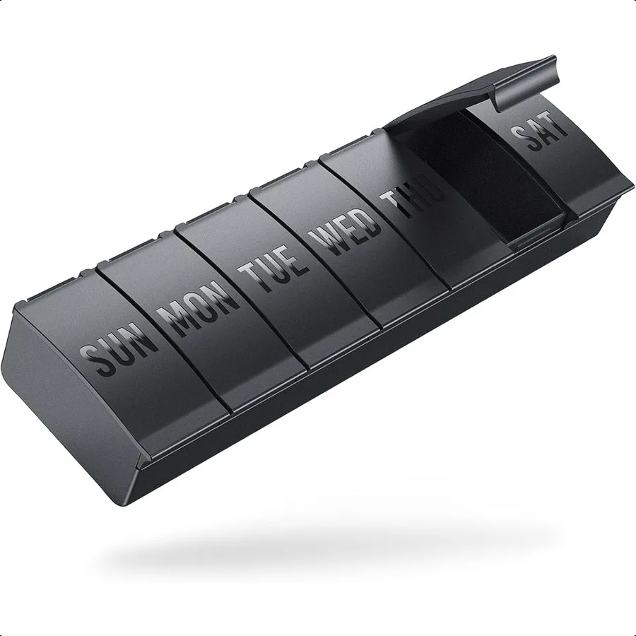 Pill Organizer Large Weekly Medicine Pill Organizers 7 Day Pills Box Case Travel for Big Vitamin plements Fish Oil Black
Pill Organizer Large Weekly Medicine Pill Organizers 7 Day Pills Box Case Travel for Big Vitamin plements Fish Oil Black