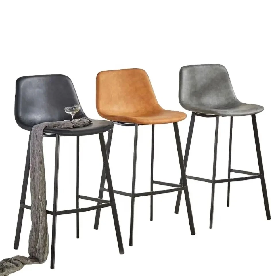 Antique Style Light Luxury PU Leather Backrest Metal Legs Bar Stools for Home Restaurant
Antique Style Light Luxury PU Leather Backrest Metal Legs Bar Stools for Home Restaurant