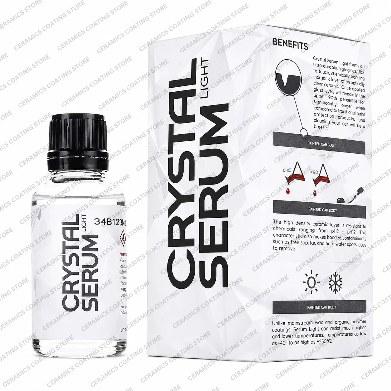 Crystal Serum Light Ceramic Coating for Cars Protect Car Paintwork High Shine Easy To Apply 50ml 5 Years Durability
Crystal Serum Light Ceramic Coating for Cars Protect Car Paintwork High Shine Easy To Apply 50ml 5 Years Durability