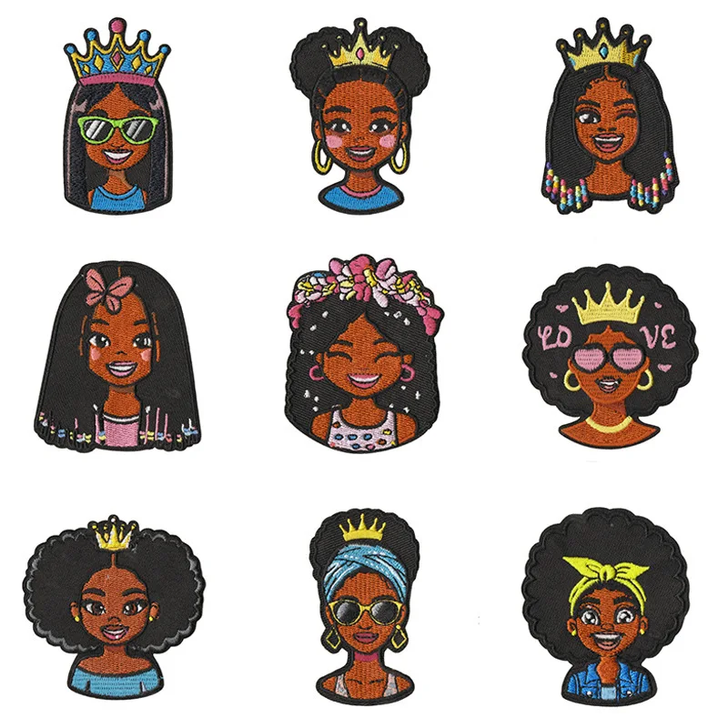 1/9PCS Cartoon Black Grils Patch Personality Embroidered Clothes Crafts Badges DIY Cartoon Apparel Sewing Supplies for Clothing.
1/9PCS Cartoon Black Grils Patch Personality Embroidered Clothes Crafts Badges DIY Cartoon Apparel Sewing Supplies for Clothing.