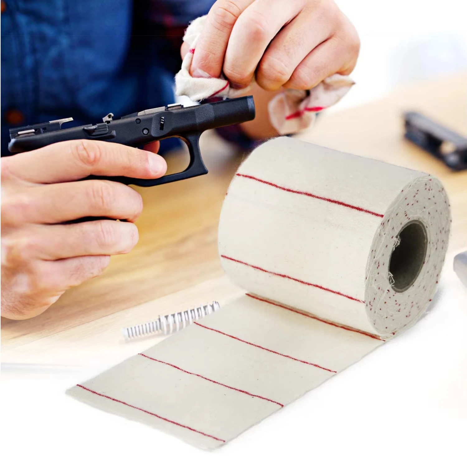 10 м ткань для чистки пистолета, нашивки шириной 5 см/10 см, хлопковая ткань для чистки своими руками для винтовки, пистолета, дробовика, набор для чистки охотничьего пистолета
10 м ткань для чистки пистолета, нашивки шириной 5 см/10 см, хлопковая ткань для чистки своими руками для винтовки, пистолета, дробовика, набор для чистки охотничьего пистолета