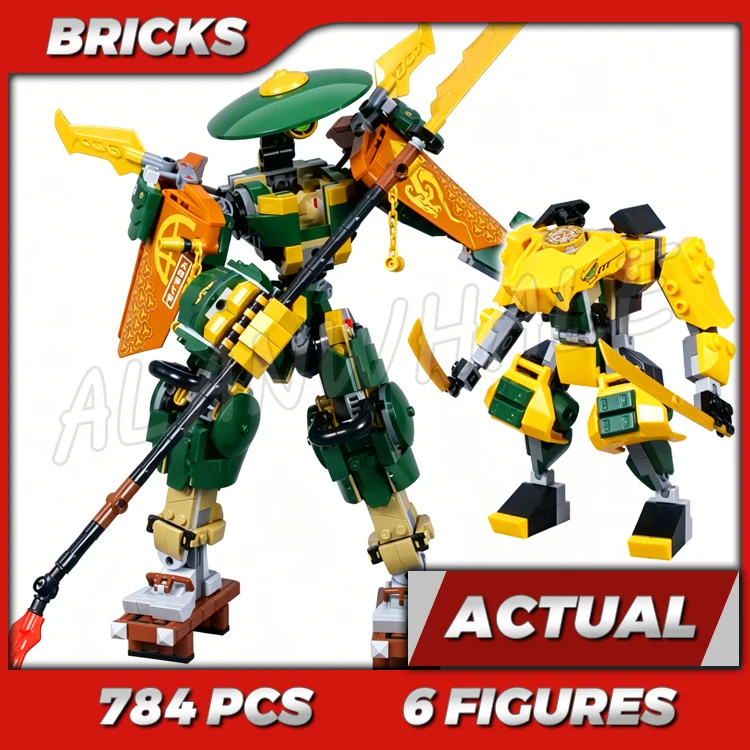 784pcs Shinobi Lloyd and Arin's Team Mechs Double Samurai Robots 88084 Building Kits toys Compatible With Bricks
784pcs Shinobi Lloyd and Arin's Team Mechs Double Samurai Robots 88084 Building Kits toys Compatible With Bricks