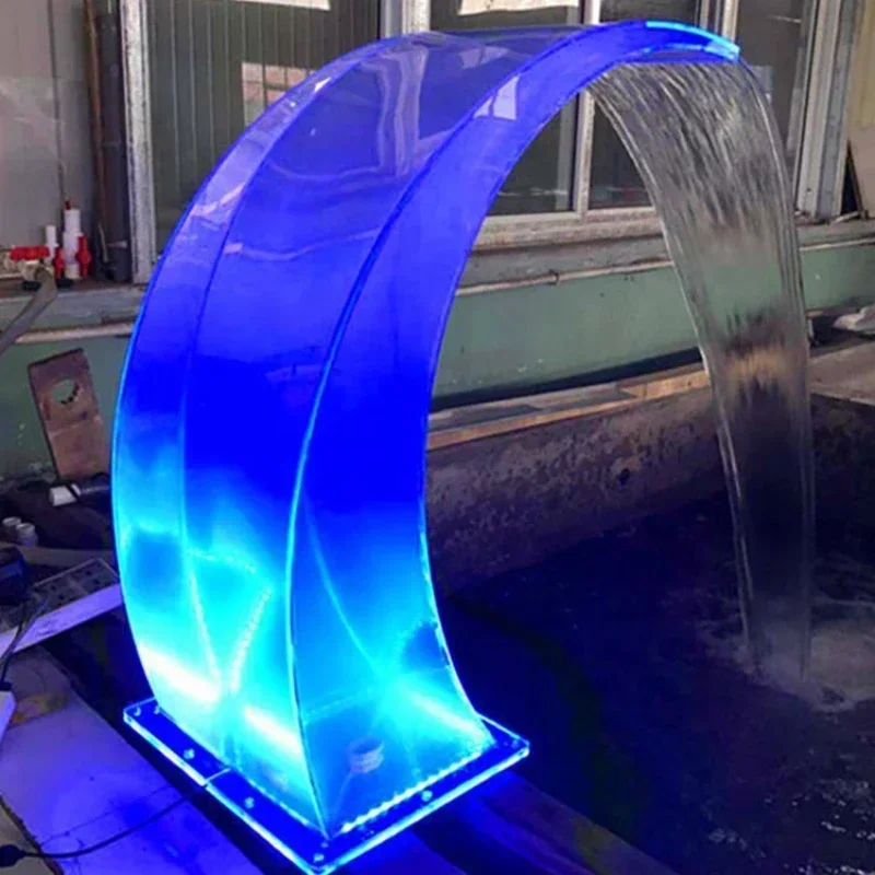 Hot Sales Manufacturer Direct Supply Home Indoor Decoration Small Transparent Acrylic LED Swimming Pool Waterfall
Hot Sales Manufacturer Direct Supply Home Indoor Decoration Small Transparent Acrylic LED Swimming Pool Waterfall