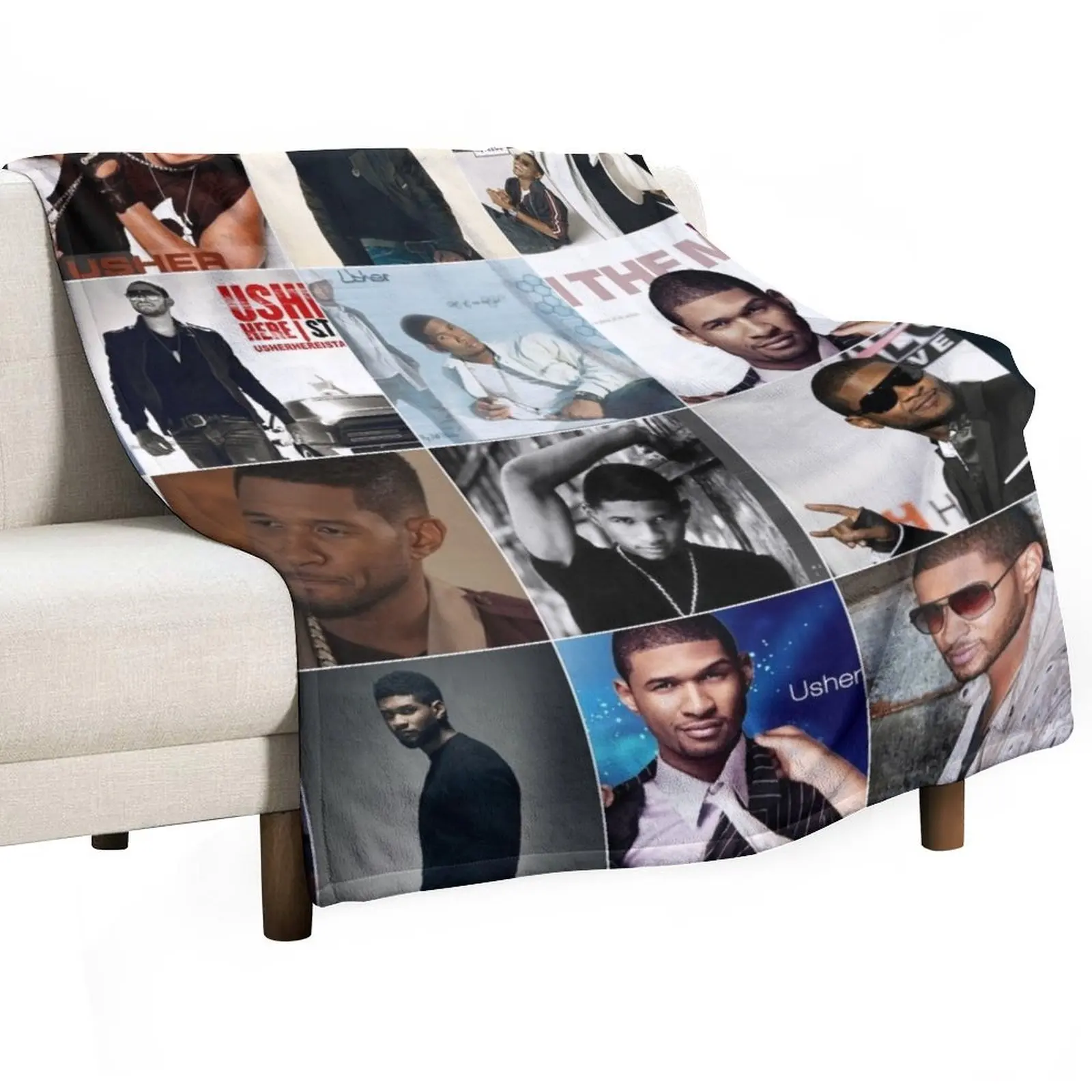 Usher Singer Photo Collage Throw Blanket Warm Plush Fuzzy Blanket for Living Room
Usher Singer Photo Collage Throw Blanket Warm Plush Fuzzy Blanket for Living Room