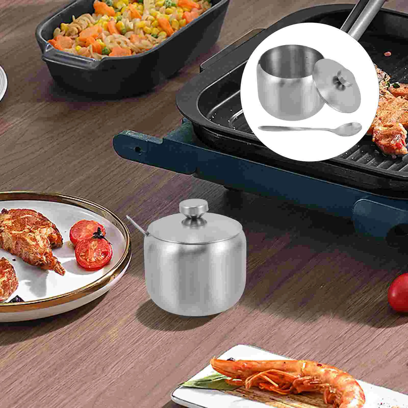 2 Pcs Container Tank Spice Jar 2pcs Stainless Steel Condiment Seasoning Containers
2 Pcs Container Tank Spice Jar 2pcs Stainless Steel Condiment Seasoning Containers