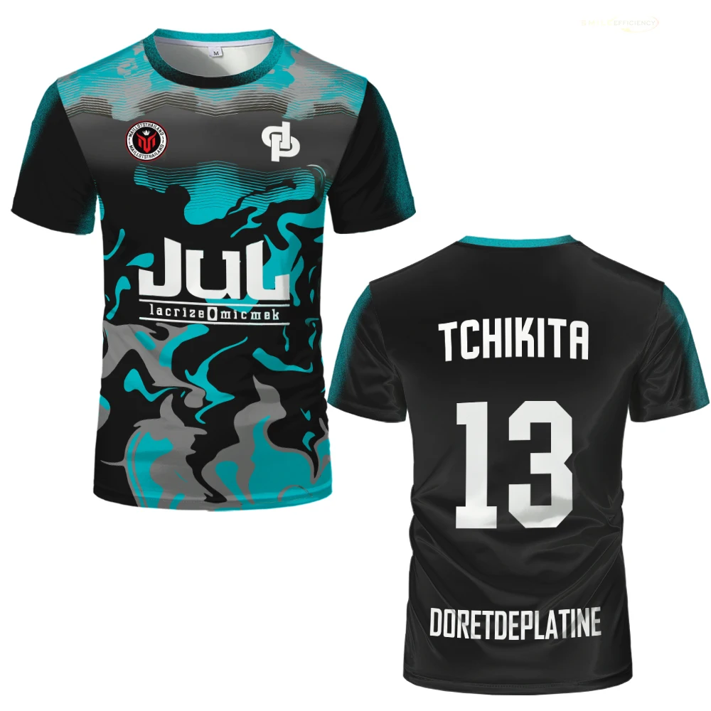 New Summer Maillot JUL jersey Tchikita Youth fast drying 3D printed T-shirt men's and women's fashionable loose T-shirt
New Summer Maillot JUL jersey Tchikita Youth fast drying 3D printed T-shirt men's and women's fashionable loose T-shirt