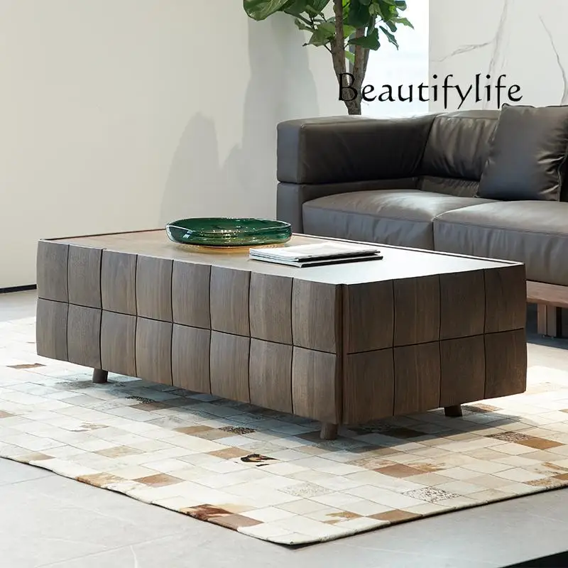 Black walnut solid wood coffee table living room light luxury creative design coffee table simple fashion high-end
Black walnut solid wood coffee table living room light luxury creative design coffee table simple fashion high-end