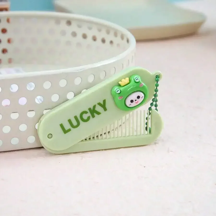 Portable Folding Mini Comb For Women With Cute Frog Charm Green Lucky Design
Portable Folding Mini Comb For Women With Cute Frog Charm Green Lucky Design