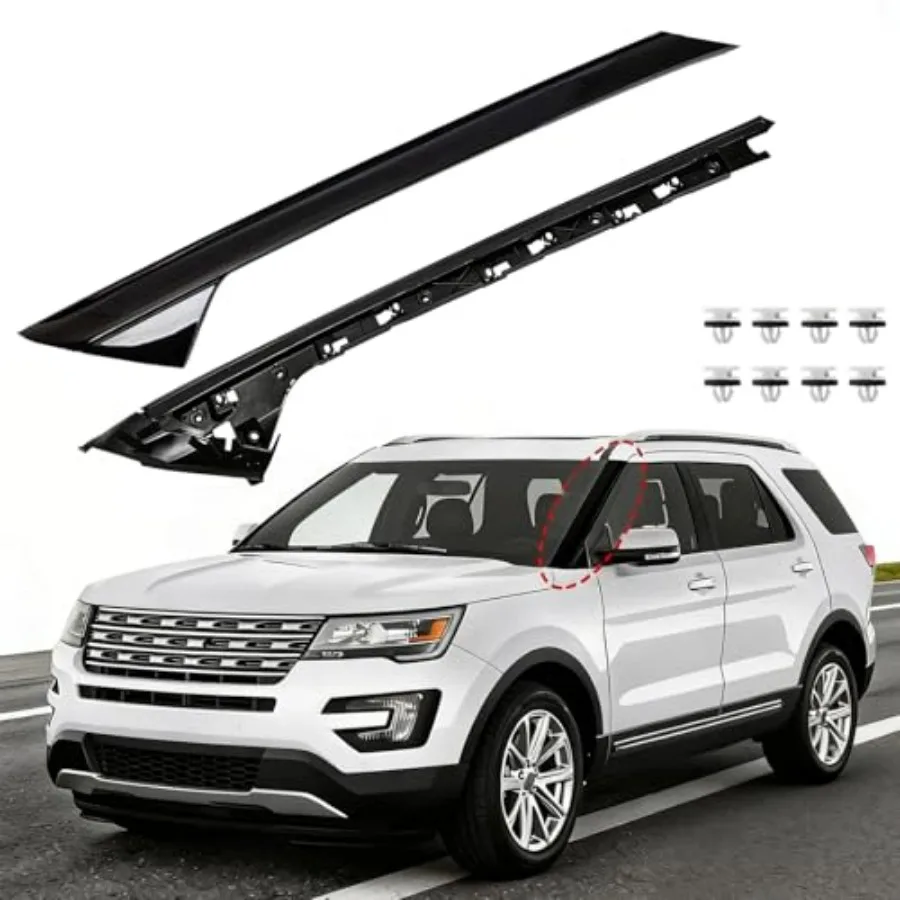 A-Pillar Molding Trim Kit for Ford Explorer 2011-2019 Outer Inner Left Door Window Guard Windshield Post Cover in Black Durable
A-Pillar Molding Trim Kit for Ford Explorer 2011-2019 Outer Inner Left Door Window Guard Windshield Post Cover in Black Durable