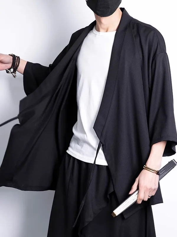 Lightweight Traditional Chinese Hanfu Men's Jaet Seven-Quarter Sve Wide Sve Open Cardigan Casual Summer Cotton Youth
Lightweight Traditional Chinese Hanfu Men's Jaet Seven-Quarter Sve Wide Sve Open Cardigan Casual Summer Cotton Youth