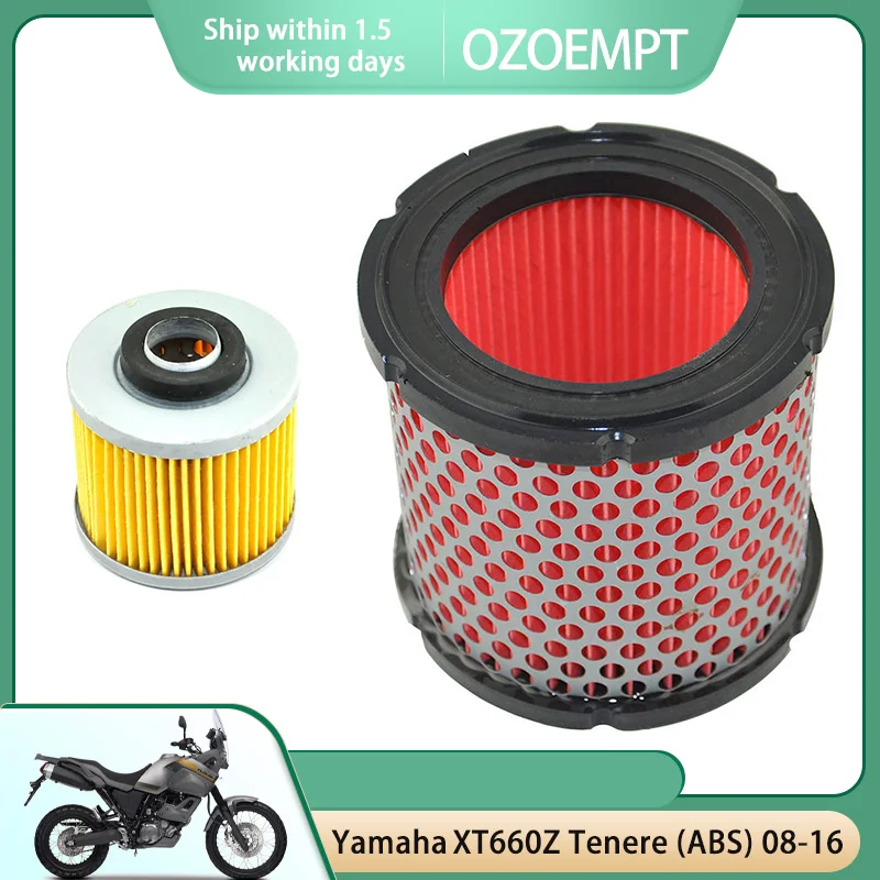 Комплект воздушных и масляных фильтров для мотоцикла OZOEMPT, подходит для Yamaha XT660Z Tenere (ABS) 08-16
Комплект воздушных и масляных фильтров для мотоцикла OZOEMPT, подходит для Yamaha XT660Z Tenere (ABS) 08-16