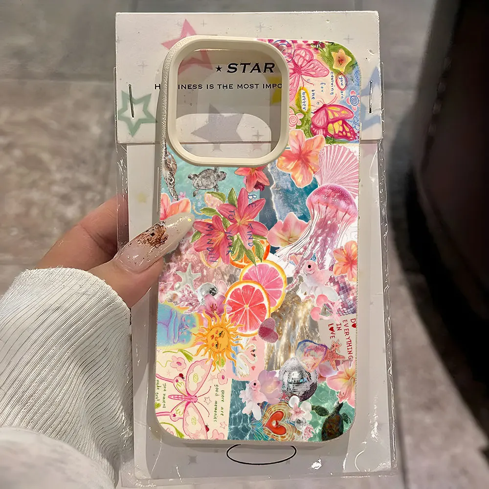 Tropical Ocean Collage Pattern Phone Case for IPhone 11 12 13 14 15 16 17 Pro Max Plus Air X Xs XR Silicone Soft Lychee Cover
Tropical Ocean Collage Pattern Phone Case for IPhone 11 12 13 14 15 16 17 Pro Max Plus Air X Xs XR Silicone Soft Lychee Cover