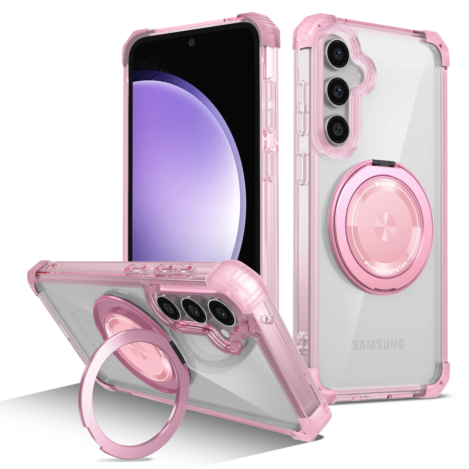 HARUINO for Samsung Galaxy S24 FE/S23 FE phone case transparent anti drop magnetic rotating bracket protective case for couples
HARUINO for Samsung Galaxy S24 FE/S23 FE phone case transparent anti drop magnetic rotating bracket protective case for couples