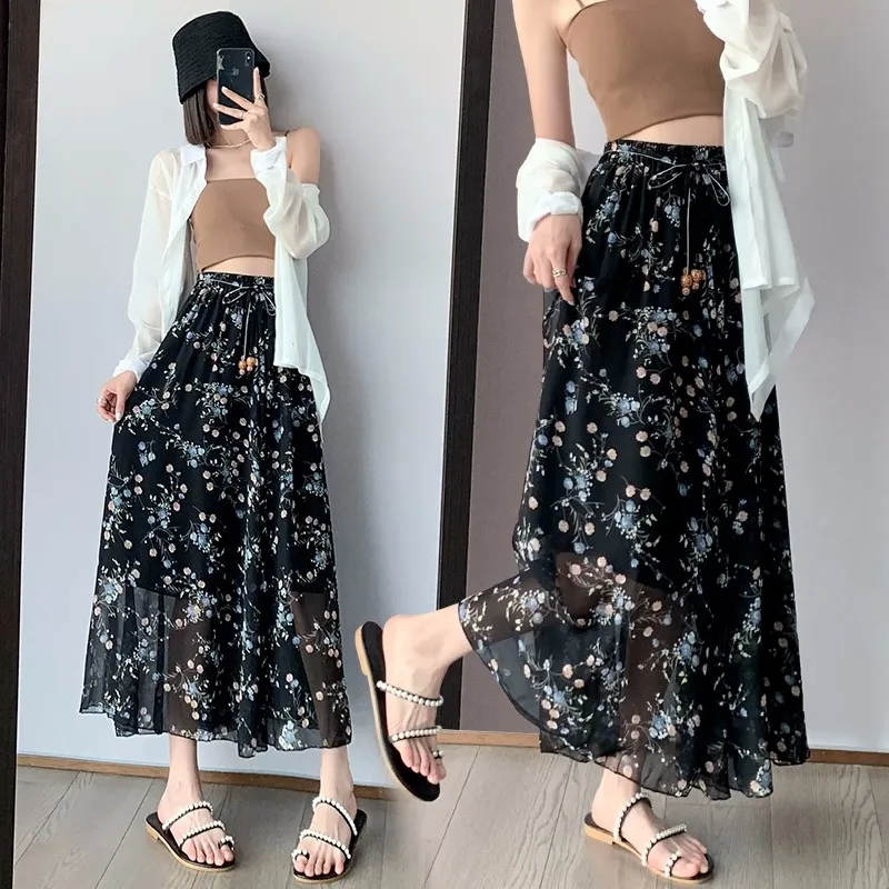 2024 New Spring Summer Skirt Stylish Large Size Elastic High Waist Chiffon Skirts For Women's Clothing Casual Slim Floral Skirt
2024 New Spring Summer Skirt Stylish Large Size Elastic High Waist Chiffon Skirts For Women's Clothing Casual Slim Floral Skirt