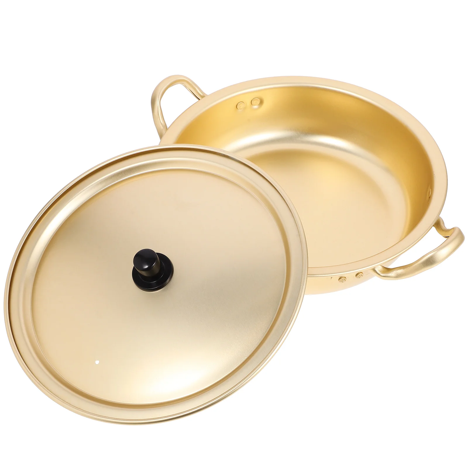 Noodle Pot Cooking Utensils Yellow Aluminum Alloy Sauce Pans Food Containers with Lids
Noodle Pot Cooking Utensils Yellow Aluminum Alloy Sauce Pans Food Containers with Lids