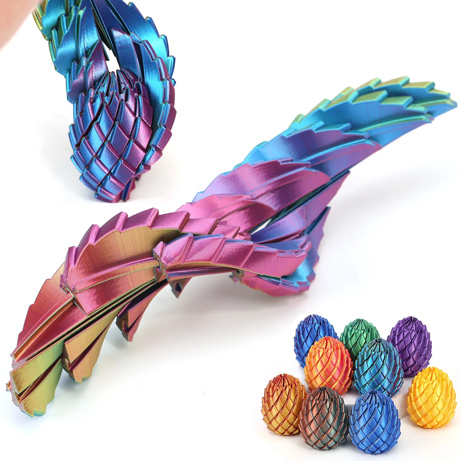 7CM 3D Printed Dragon Egg Stress Toy, Articulated Stretching Sensory Toy, Deformable Dragon Egg Gift for Kids Adult Fidgets
7CM 3D Printed Dragon Egg Stress Toy, Articulated Stretching Sensory Toy, Deformable Dragon Egg Gift for Kids Adult Fidgets