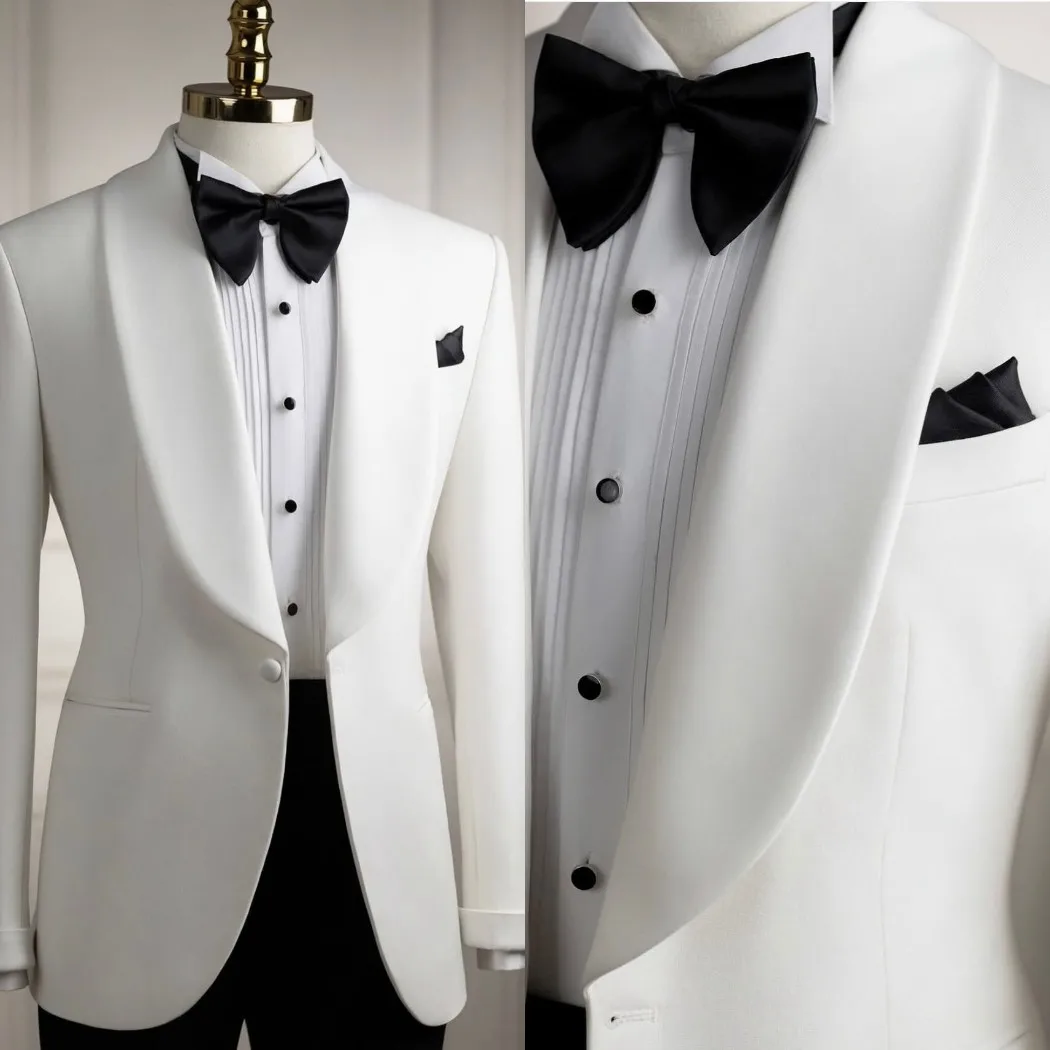 Leisure Men's Suit 2 Pieces Appliques Lapel Blazer Pants Bow Collar Wedding Tuxedos Work Business Formal Customized M6265
Leisure Men's Suit 2 Pieces Appliques Lapel Blazer Pants Bow Collar Wedding Tuxedos Work Business Formal Customized M6265
