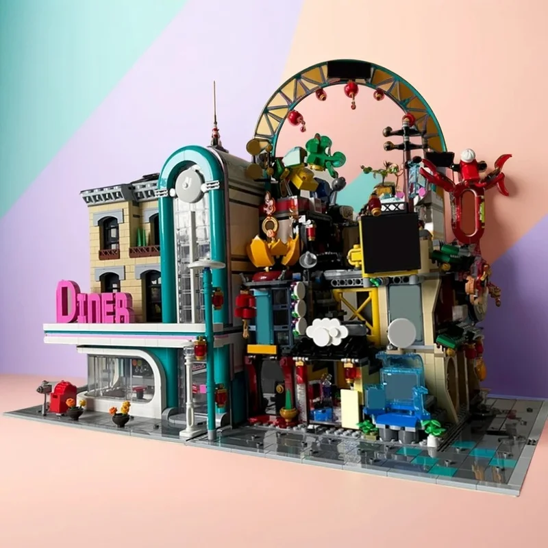 1489PCS MOC Creative Model City Lanterns Corner Build Premium Display Assembly Building Blocks DIY Gift Collectible Building Set
1489PCS MOC Creative Model City Lanterns Corner Build Premium Display Assembly Building Blocks DIY Gift Collectible Building Set