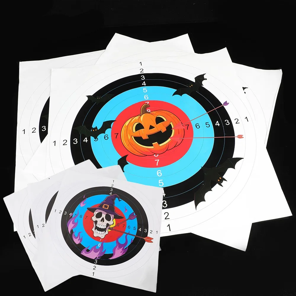 Halloween Style 41x41cm Target Paper 10pcs for Bow and Arrow Archery Dart Shooting Practice Training
Halloween Style 41x41cm Target Paper 10pcs for Bow and Arrow Archery Dart Shooting Practice Training