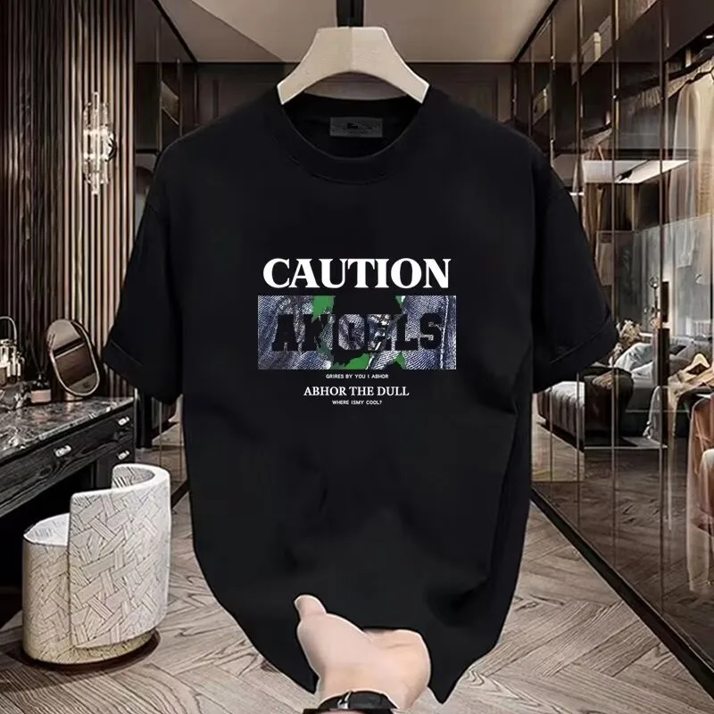 Men's casual, trendy and fashionable letter print T-shirt, loose and breathable top, versatile and comfortable T-shirt
Men's casual, trendy and fashionable letter print T-shirt, loose and breathable top, versatile and comfortable T-shirt