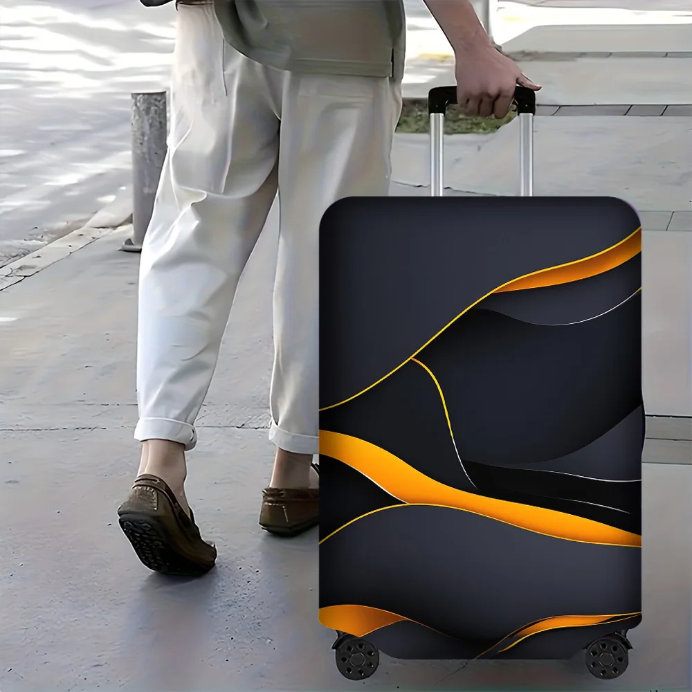 1 PC Golden Wave Print luggage cover for luggage sizes 18-32 inches; dust and elastic travel accessories to effectively prote
1 PC Golden Wave Print luggage cover for luggage sizes 18-32 inches; dust and elastic travel accessories to effectively prote