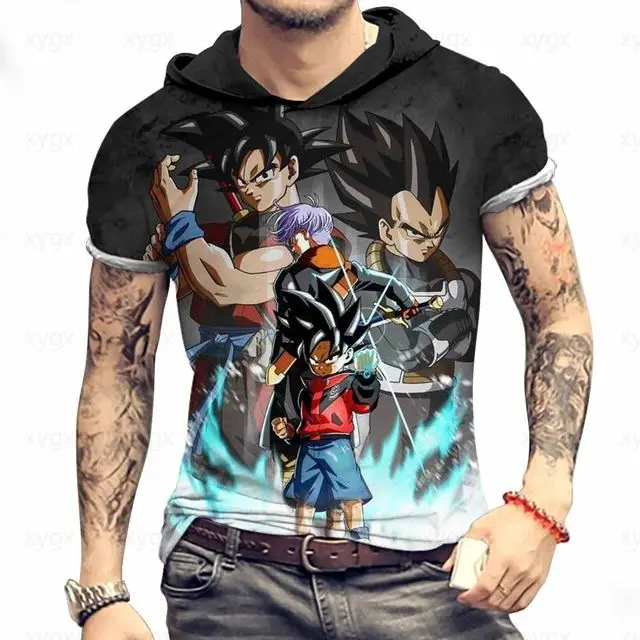Tshirt Super Saiya Dragon Ball Z Men's T-shirt Hooded Tops Short Sleeve Essentials Trend Harajuku Style Gym Vegeta Goku Y2k New
Tshirt Super Saiya Dragon Ball Z Men's T-shirt Hooded Tops Short Sleeve Essentials Trend Harajuku Style Gym Vegeta Goku Y2k New