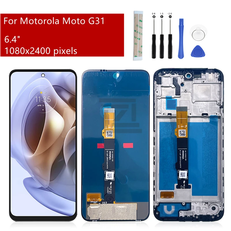 For Motorola Moto G31 LCD Display Touch Screen Digitizer Assembly G41 With Frame For Moto G71 Display Replacement Repair Parts
For Motorola Moto G31 LCD Display Touch Screen Digitizer Assembly G41 With Frame For Moto G71 Display Replacement Repair Parts