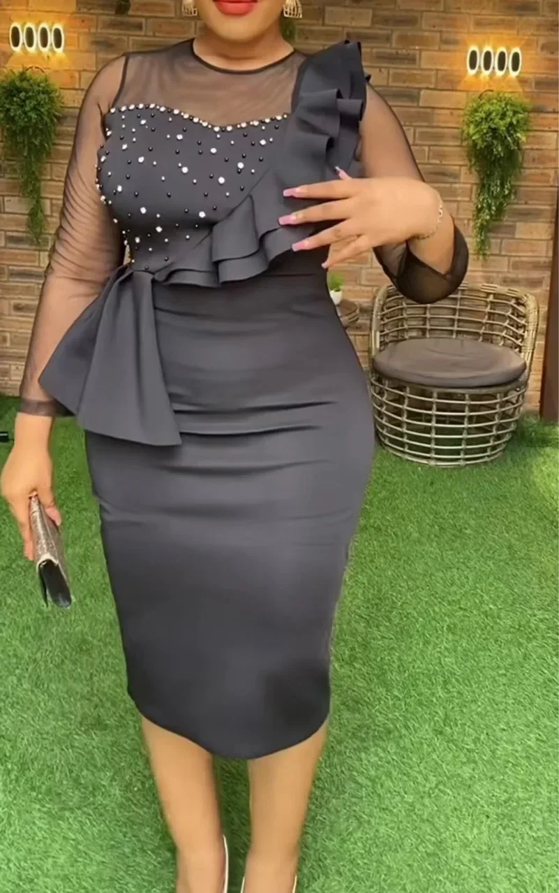 African Wedding Party Dresses Spring African Women Long Sleeve O-neck Polyester Knee-length Dress Dashiki African Dresses Women
African Wedding Party Dresses Spring African Women Long Sleeve O-neck Polyester Knee-length Dress Dashiki African Dresses Women