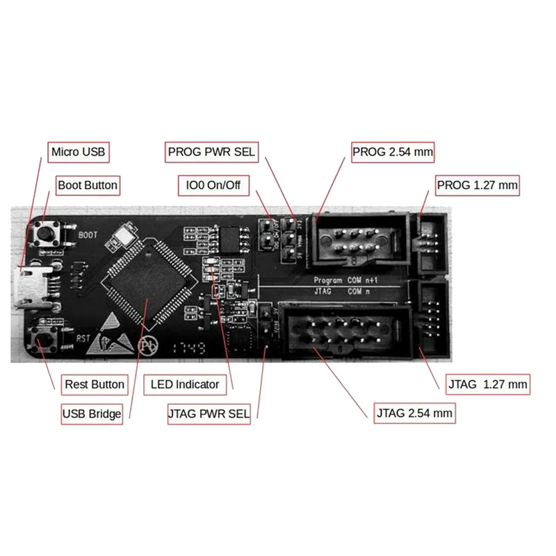 【Flash-Deal!】2X ESP Prog JTAG Debugger JTAG Debug Program Downloader Compatible For ESP32 Supporting Cable
【Flash-Deal!】2X ESP Prog JTAG Debugger JTAG Debug Program Downloader Compatible For ESP32 Supporting Cable
