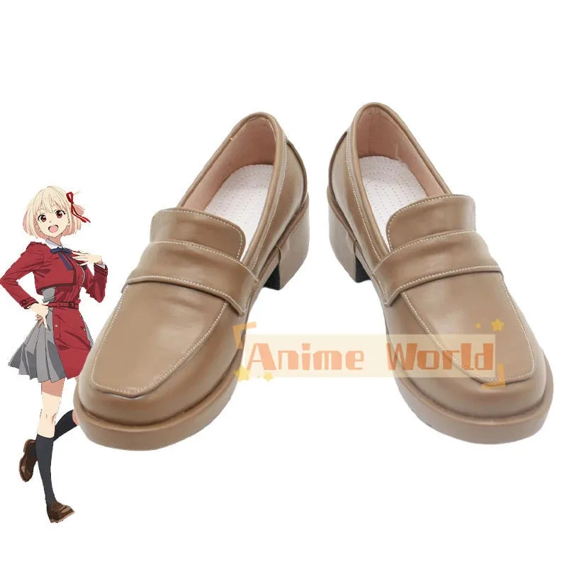 Обувь для косплея Lycoris Recoil Nishikigi Chisato, сандалии из искусственной кожи, карнавальные ботинки на Хэллоуин, реквизит для косплея, индивидуальный заказ
Обувь для косплея Lycoris Recoil Nishikigi Chisato, сандалии из искусственной кожи, карнавальные ботинки на Хэллоуин, реквизит для косплея, индивидуальный заказ