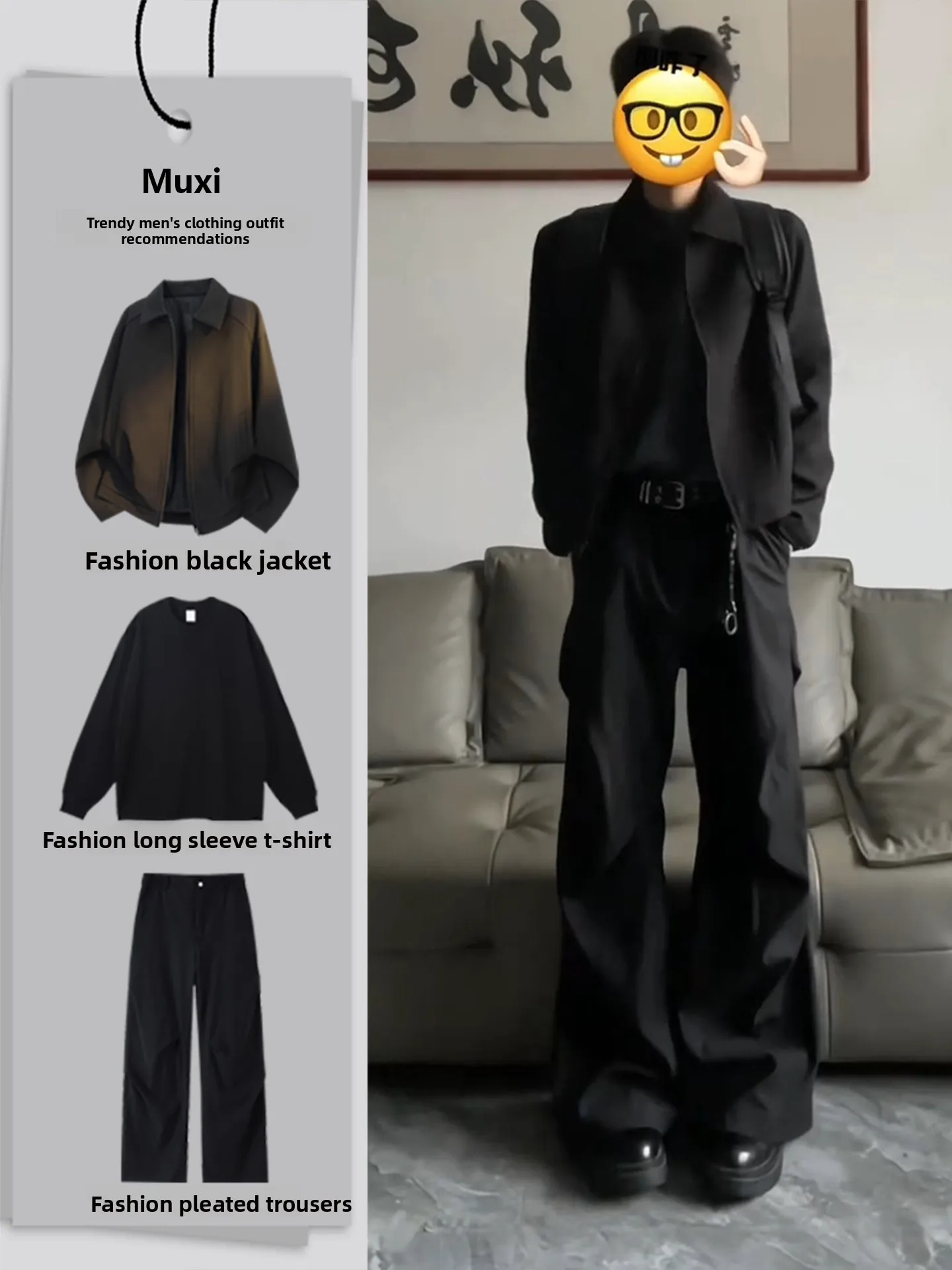 Cool Men's Faion Set with Fce Wide Leg Pants Casual Workwear Knife Trousers Teen Boys Long Sve Spring Set
Cool Men's Faion Set with Fce Wide Leg Pants Casual Workwear Knife Trousers Teen Boys Long Sve Spring Set
