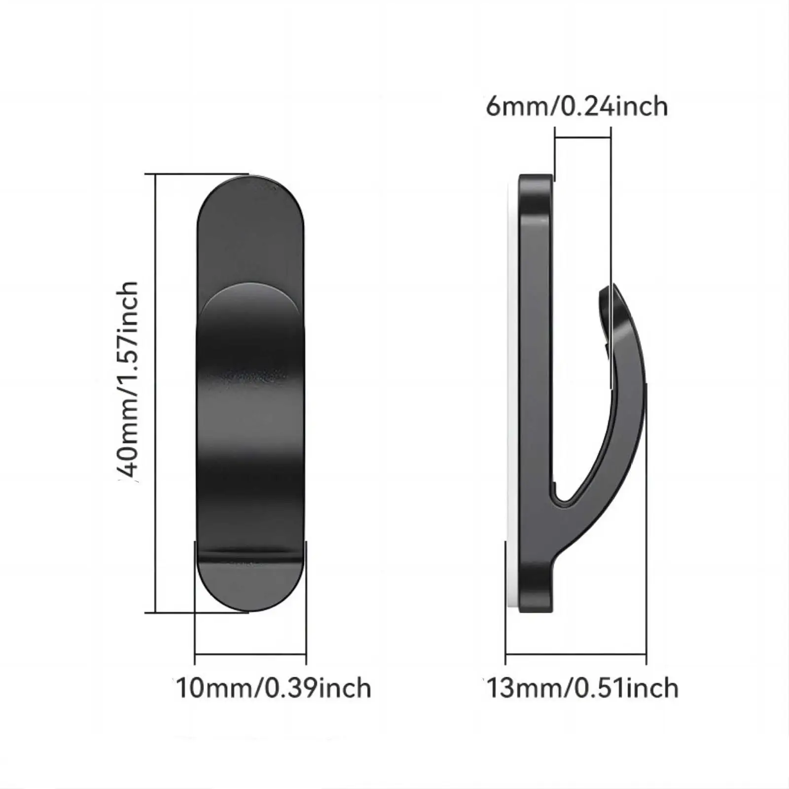 Vehicle Sticky Hooks Black Space Saving Self Adhesion Hanger Hooks for Car Seat Headrest Bag Holder
Vehicle Sticky Hooks Black Space Saving Self Adhesion Hanger Hooks for Car Seat Headrest Bag Holder